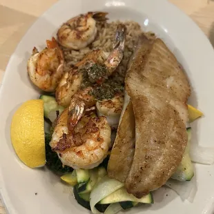 Fish and shrimp special