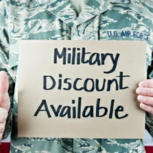 Now offering military discounts!
Thank you for your service!