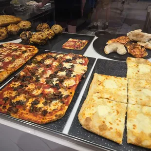 Pizza available by the slice