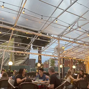 Outside beautiful outdoor dinning