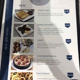 Interesting appetizer options