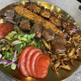 Mixed grill for two