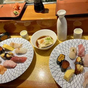 sushi and sashimi, food