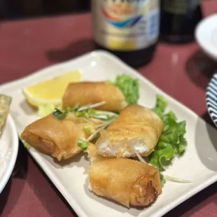 Sea Bass Egg Rolls