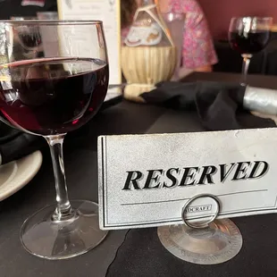 Tables must be reserved