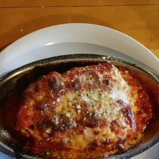 The lasagna was amazing.