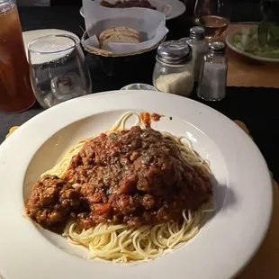 Spaghetti and meatballs