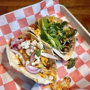 Buffalo bacon taco Gringo taco