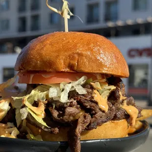 Steak Shawarma Burger!