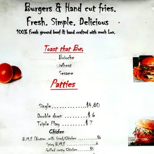 Top of menu