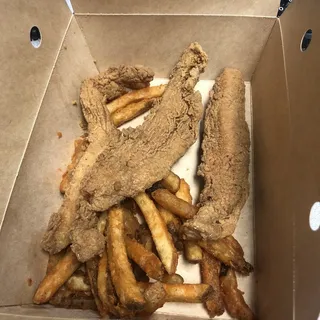 Chicken Tender and Fries