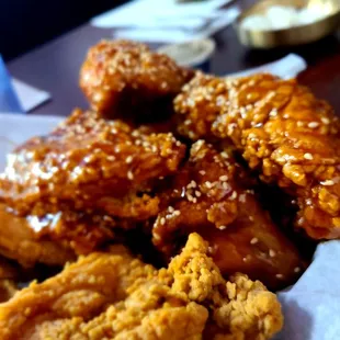 Half and half chicken