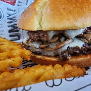 Mushroom N Swiss Smashburger
