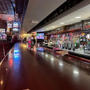 a bar with a lot of counter space