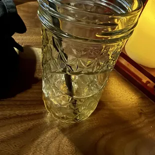 Empty delicious drink