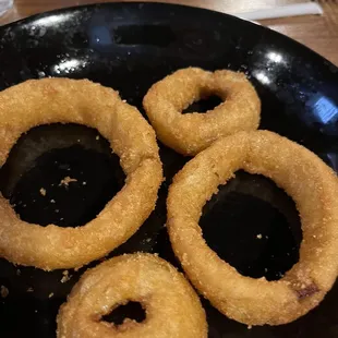 Only a portion of onion rings