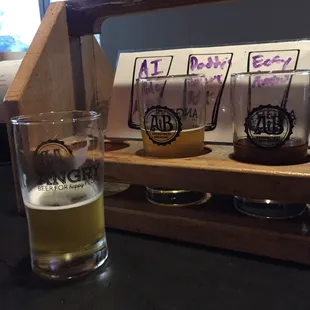 Try the flight for 10 bucks  5 oz pours and 6 types! Come on down! Awesome place