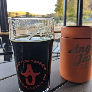 Two tone footer stout and koozy