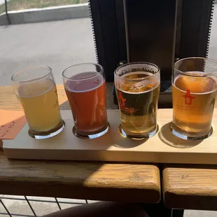 flight (see beers on the post it)