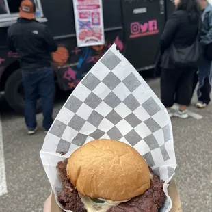 This burger is amazing