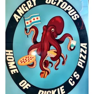 Angry Octopus. Lincoln Park (Corner Dickens Ave/Clark St) Pizzas Dinners Sandwiches Wraps Salads Hot Dogs Burgers Italian Beef etc.Cool!