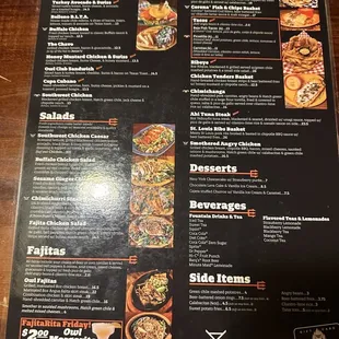 Menu - Sandwiches