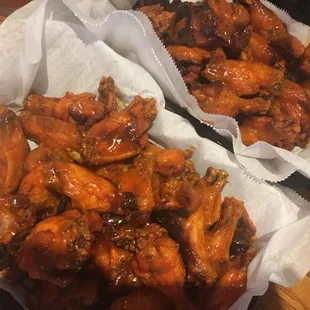chicken wings and fried chicken, food