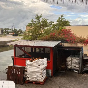 Smoke shack out back. Smelled amazing