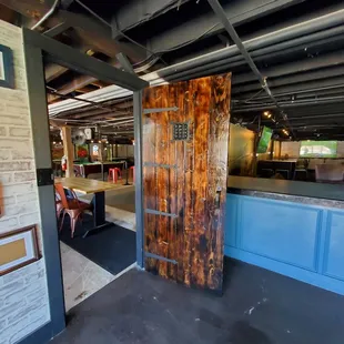 the inside of the building