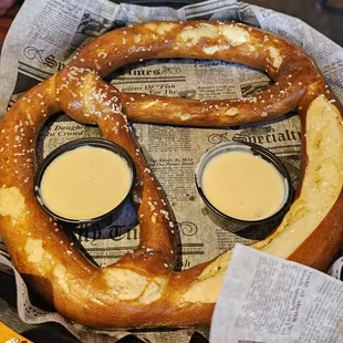Pretzel appetizer