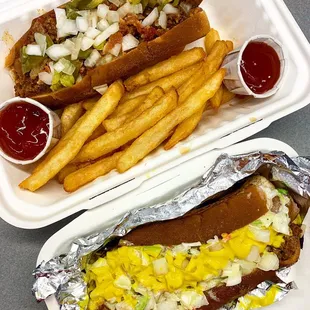 Angry Wiener and Coal Miner's dog