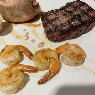 Surf and turf with a sweet potato
