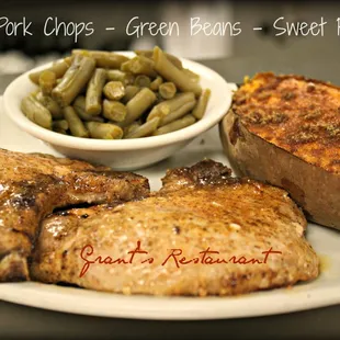 Grilled Pork Chop Dinner