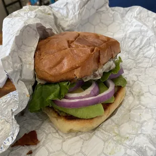 California burger. Tons of avocado and not soggy!