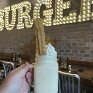 Churro milkshake