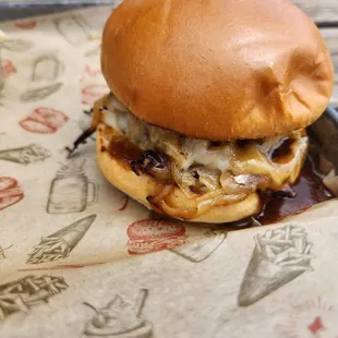 French Onion Burger