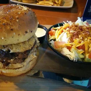 Fried green tomatoes burger!