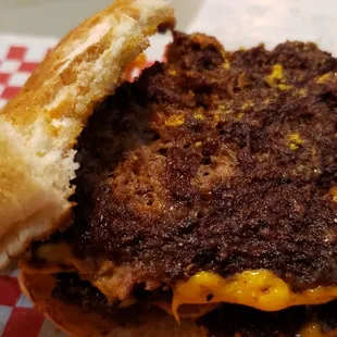 Burned Burger (dry like cardboard) at Angus Jack.