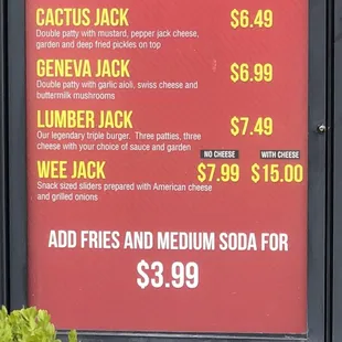 Wee Sliders... Made with cheese, then $7.99 to remove the cheese, then $15 to put the cheese back on. What?!?