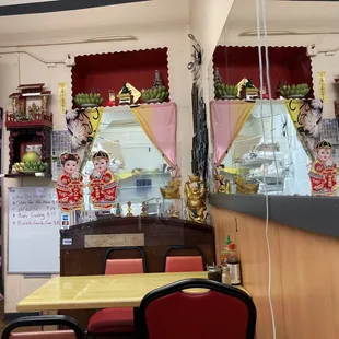 Inside the kitchen from where I was sitting