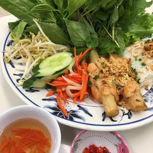 Sugarcane Shrimp Wraps