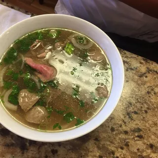 51. Pho Tai Bo Vien - Pho w/ Rare Eye of Round & Beef Meatballs