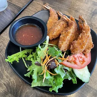 Fried prawns appetizer