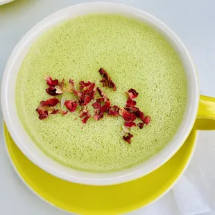 Can I call you Rose Matcha tea latte