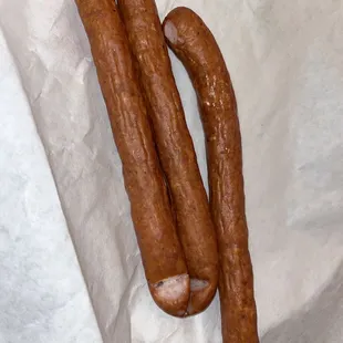 Kabanosy - long thin sausage without preservatives