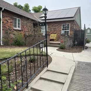 stairs leading to the front door