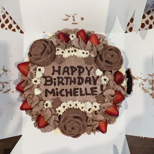 Dairy free, egg free birthday cake.