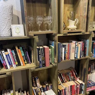 Interior book sales area