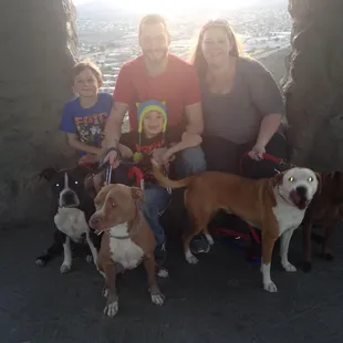 Us hiking with some of our children(human and fuzzy)