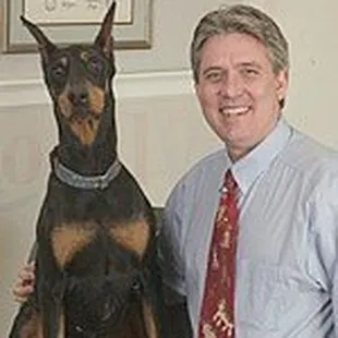 Dr. Butch and his dog Thurston